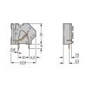 50 x Złączka modularna do płytek druk. WAGO 745-813 z zaciskiem CAGE CLAMP