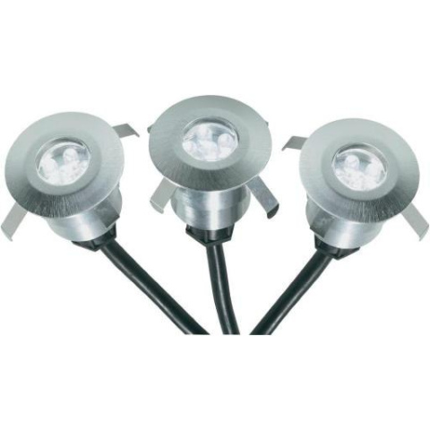 Lampy zewnętrzne LED Conrad aluminiowe 3 x 2W Lampy zewnętrzne LED Conrad aluminiowe 3 x 2W
