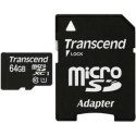 Karta microSDXC 64 GB Transcend Class 10 +adapter Karta microSDXC 64 GB Transcend Class 10 +adapter