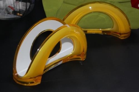 Serwetnik Guzzini żółty podstawka pod serwetki