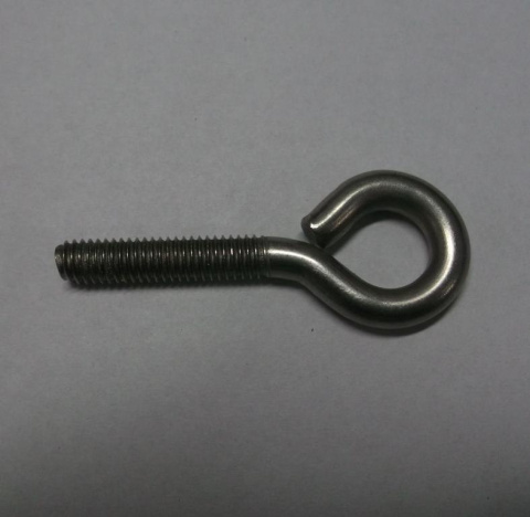 Śruba oczkowa 10mm x 30mm nierdzewna hak z gwintem Śruba oczkowa 10mm x 30mm nierdzewna hak z gwintem