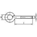 Śruba oczkowa 10mm x 30mm nierdzewna hak z gwintem