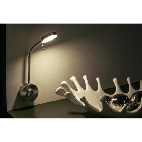 Lampa LED W004021 Nikiel matowy 5W CIEPŁE BIALE ŚWIATŁO Lampa LED W004021 Nikiel matowy 5W CIEPŁE BIALE ŚWIATŁO