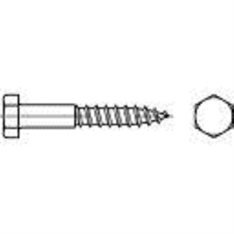 100 SZT Wkręt do drewna łeb sześciokątny TOOLCRAFT DIN571 100 SZT Wkręt do drewna łeb sześciokątny TOOLCRAFT DIN571