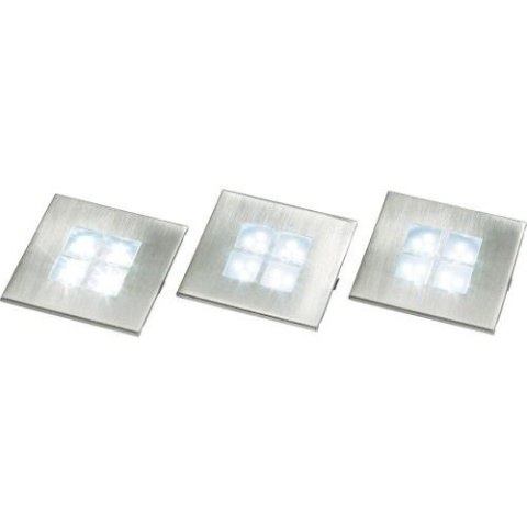 Zestaw 3 lamp z diodami LED szczotkowane 230V Zestaw 3 lamp z diodami LED szczotkowane 230V