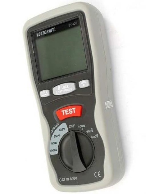 MIERNIK REZYSTANCJI IZOLACJI Voltcraft ET-100