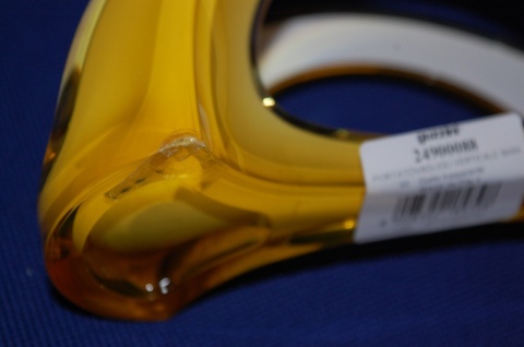 Serwetnik Guzzini żółty podstawka pod serwetki