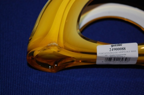 Serwetnik Guzzini żółty podstawka pod serwetki