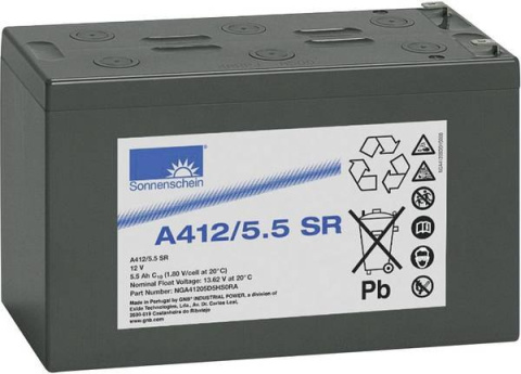 Akumulator żelowy GNB Sonnenschein A412/5,5 SR Akumulator żelowy GNB Sonnenschein A412/5,5 SR
