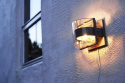 Eco Light Delta 1838 S-SI półokrągła lampa ścienna zewnętrzna kinkiet