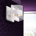 Eco Light Delta 1838 S-SI półokrągła lampa ścienna zewnętrzna kinkiet