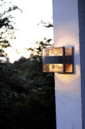 Eco Light Delta 1838 S-SI półokrągła lampa ścienna zewnętrzna kinkiet