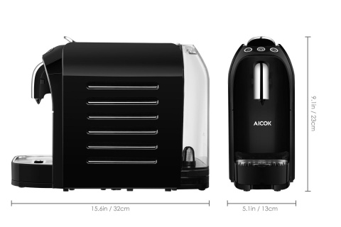 Ekspres Do Kawy AICOK NESPRESSO CJ278B 0,7L 1255W Ekspres Do Kawy AICOK NESPRESSO CJ278B 0,7L 1255W