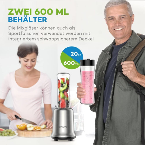 Blender mikser smoothie Vava VA-EB004 300W 0,6l Blender mikser smoothie Vava VA-EB004 300W 0,6l