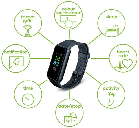 Smartband Beurer AS 99 Pulse czujnik aktywności Smartband Beurer AS 99 Pulse czujnik aktywności