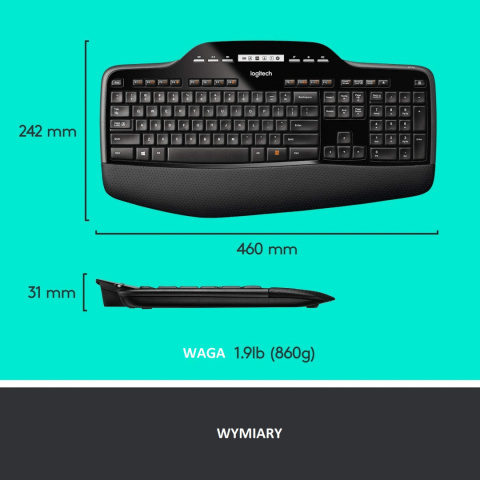 Zestaw Logitech MK710 Wireless klawiatura mysz Zestaw Logitech MK710 Wireless klawiatura mysz