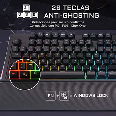 Klawiatura gamingowa THE G-LAB Keyz Tellurium RGB Klawiatura gamingowa THE G-LAB Keyz Tellurium RGB