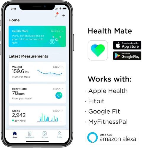 Waga łazienkowa WITHINGS Body Cardio WBS04 WiFi Waga łazienkowa WITHINGS Body Cardio WBS04 WiFi