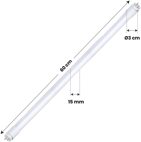 Zestaw 10 świetlówek LED 60cm 9W 6500K 870lm Zestaw 10 świetlówek LED 60cm 9W 6500K 870lm