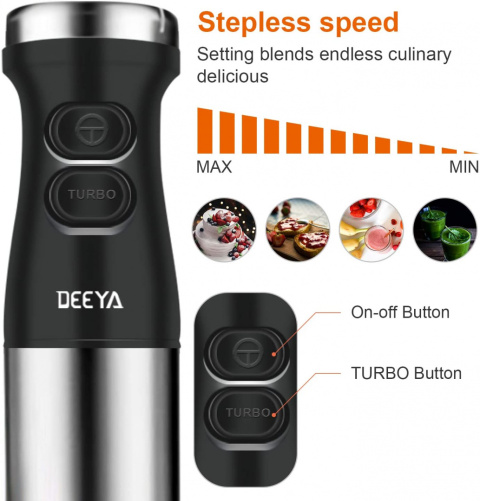 Blender ręczny Deeya HB5010K turbo mikser 600W Blender ręczny Deeya HB5010K turbo mikser 600W