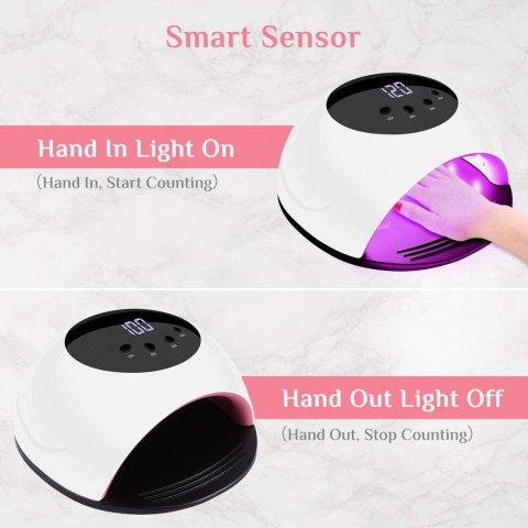 LAMPA DO PAZNOKCI UV LED 120W MANICURE PEDICURE LAMPA DO PAZNOKCI UV LED 120W MANICURE PEDICURE