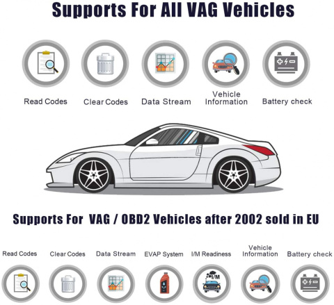 Skaner tester diagnostyczny ANCEL VD700 OBD2 Skaner tester diagnostyczny ANCEL VD700 OBD2