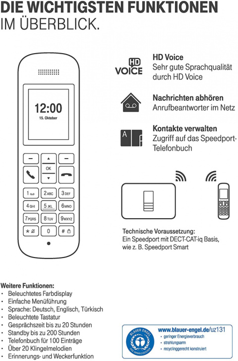 Telefon stacjonarny Telekom Speedphone 12