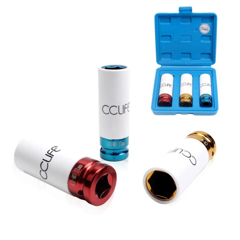Nasadki udarowe CCLIFE 17/19/21mm 1/2" Nasadki udarowe CCLIFE 17/19/21mm 1/2"