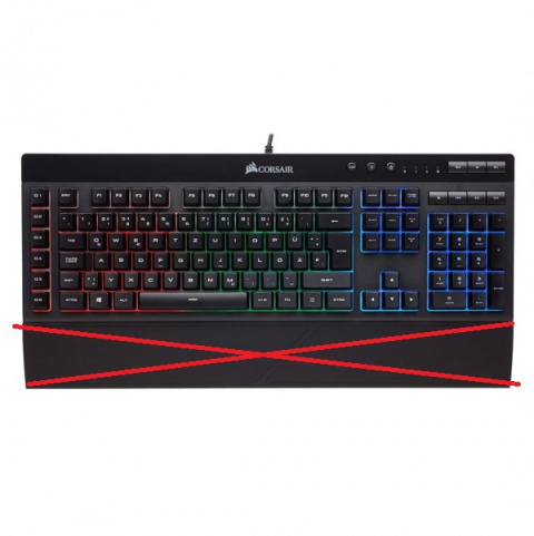 Klawiatura mechaniczna Corsair K55 Gaming RGB Klawiatura mechaniczna Corsair K55 Gaming RGB