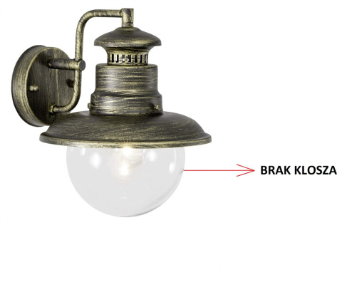KINKIET OGRODOWY ARTU 96128/86 E27 60W KINKIET OGRODOWY ARTU 96128/86 E27 60W