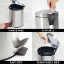 MDesign kosz śmietnik 5 l pojemnik na odpady MDesign kosz śmietnik 5 l pojemnik na odpady