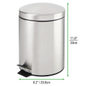 MDesign kosz śmietnik 5 l pojemnik na odpady MDesign kosz śmietnik 5 l pojemnik na odpady