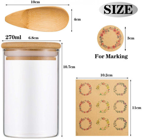 słoiki 10x 250 ml pojemniki kuchenne szklanki słoiki 10x 250 ml pojemniki kuchenne szklanki