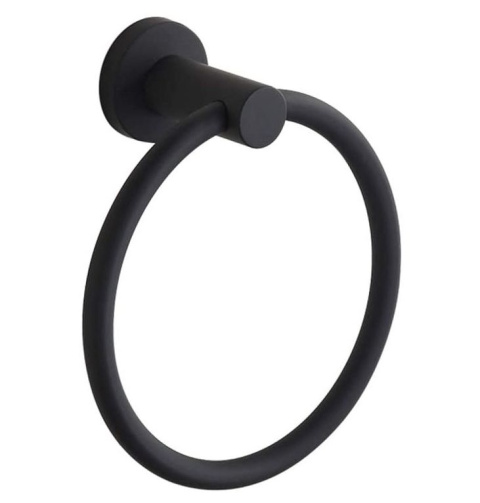 Wieszak na ręcznik BGL okrągły czarny 16cm stal nierdzewna 304