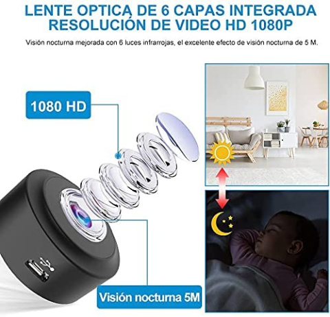 Kamera szpiegowska RIRGI 1080P HD WiFi Kamera szpiegowska RIRGI 1080P HD WiFi