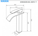 Bateria umywalkowa Dalmo DBWF01WD wodospad Bateria umywalkowa Dalmo DBWF01WD wodospad