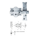 Rygiel niklowany zamek Traba 24012 301-R 50MM Rygiel niklowany zamek Traba 24012 301-R 50MM