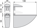 Wspornik do półek 8-40 mm Aguila Emuca 4009325