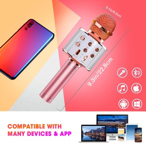 MIKROFON BEZPRZEWODOWY KARAOKE GŁOŚNIK BLUETOOTH MIKROFON BEZPRZEWODOWY KARAOKE GŁOŚNIK BLUETOOTH
