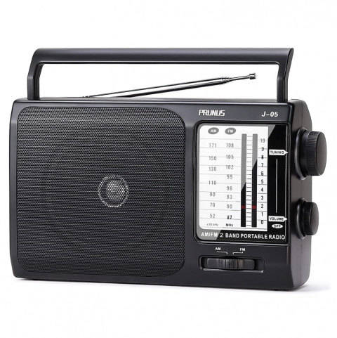 Przenośne Radio PRUNUS J-05 AM/FM/ 3,5mm 3W Przenośne Radio PRUNUS J-05 AM/FM/ 3,5mm 3W