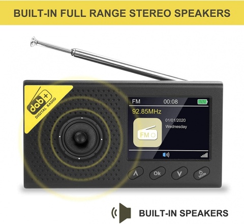 Przenośne radio VIFLYKOO DAB+/FM Bluetooth