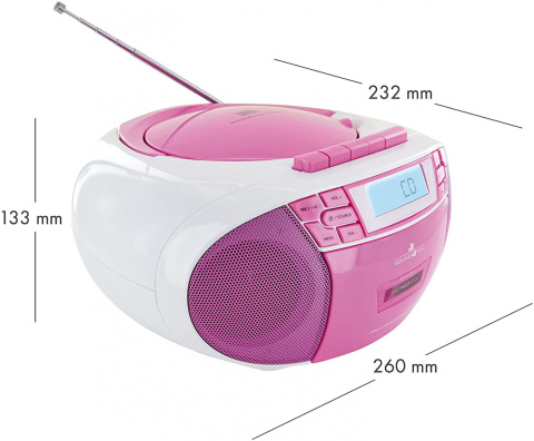 Przenośny Boombox SCHWAIGER 661668 Przenośny Boombox SCHWAIGER 661668