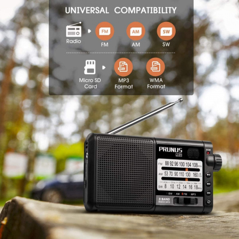 Radio przenośne PRUNUS J-01 FM/AM/SW Radio przenośne PRUNUS J-01 FM/AM/SW