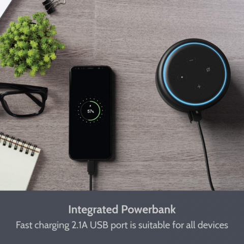 ŁADOWARKA BEZPRZEWODOWA DO ECHO DOT 3 PRZENOŚNA ŁADOWARKA BEZPRZEWODOWA DO ECHO DOT 3 PRZENOŚNA
