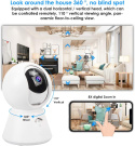 Kamera IP Full HD 1080P WiFi z noktowizorem Kamera IP Full HD 1080P WiFi z noktowizorem