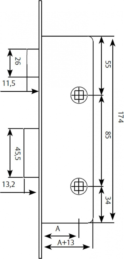 Zamek do drzwi 221428AI Tesa Zamek do drzwi 221428AI Tesa