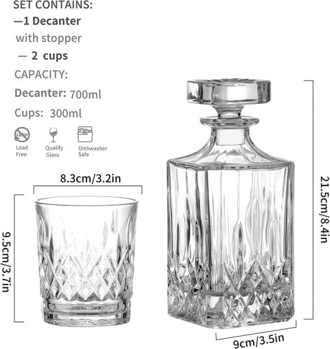 Amisglass BUTELKA KARAFKA SZKLANKI Amisglass BUTELKA KARAFKA SZKLANKI