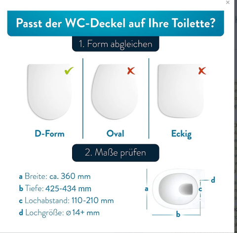 DESKA WC Benkstein wolnoopadająca wypinana D kształt DESKA WC Benkstein wolnoopadająca wypinana D kształt