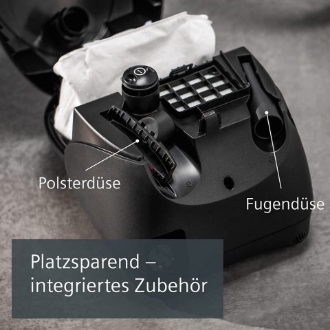 Odkurzacz workowy Siemens VS06A212 czarny Odkurzacz workowy Siemens VS06A212 czarny