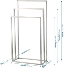 wieszak łazienkowy na ręczniki STOJAK